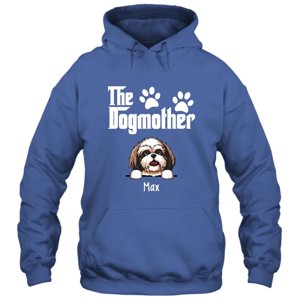 The Dogmother - Personalized T-Shirt and Hoodie - Custom Gift for Dog Lovers - Mother's Day, Christmas Gift