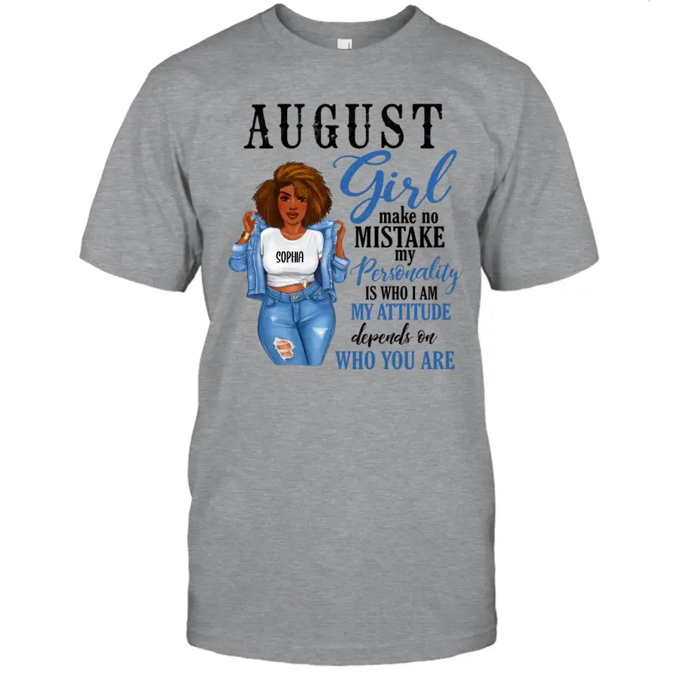 Personalized 12 Birth Month Girl - Make No Mistake - T-Shirt and Hoodie - Gift For Birthday