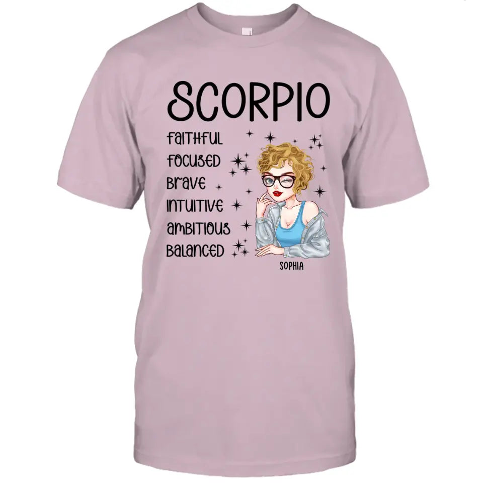 Personalized 12 Zodiac Signs - Custom T-Shirt and Hoodie - Gift For Birthday