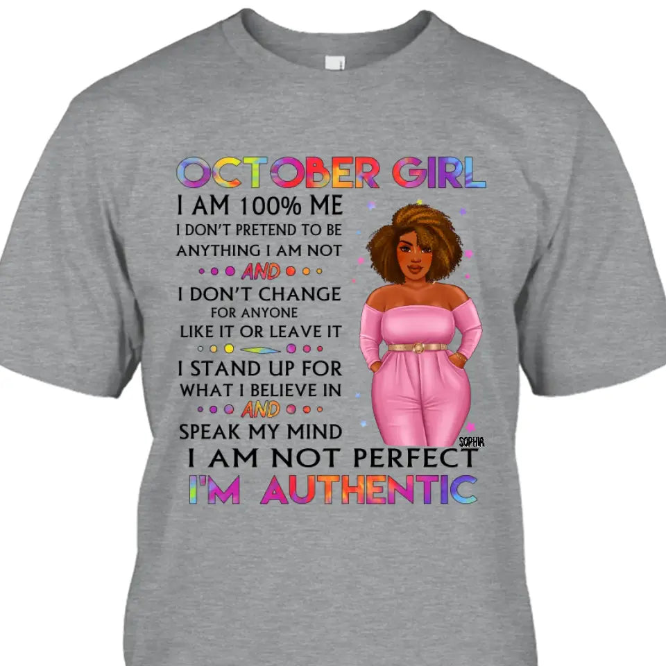 Personalized 12 Birthday Month - I'm Authentic - Personalized T-Shirt and Hoodie - Gift For Birthday