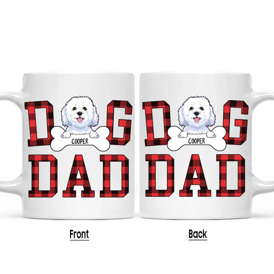 Dog Dad - Personalized Dog Breeds Mug - Custom Gift for Dog Lovers - Gift for Father's Day, Christmas