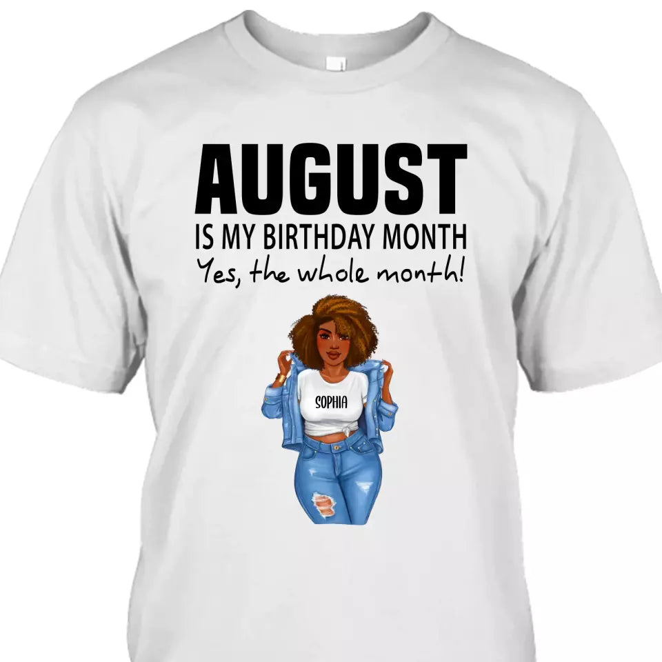 (30% OFF) - It's My Birthday Shirt - Personalized 12 Birth Month Shirt for Women - Funny Gift For Birthday