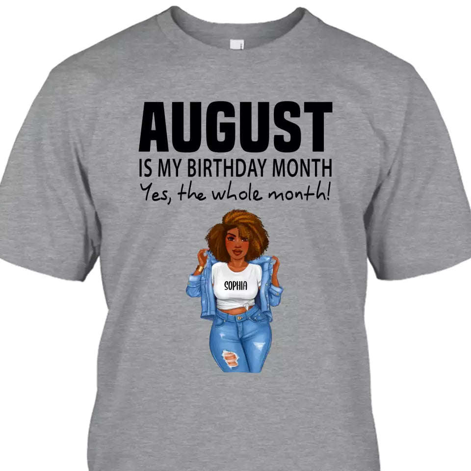 (30% OFF) - It's My Birthday Shirt - Personalized 12 Birth Month Shirt for Women - Funny Gift For Birthday