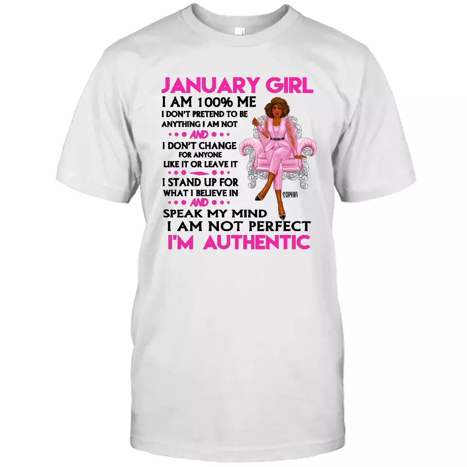 (20% OFF) - Personalized 12 Birthday Month - I'm Authentic - Personalized T-Shirt and Hoodie - Gift For Birthday