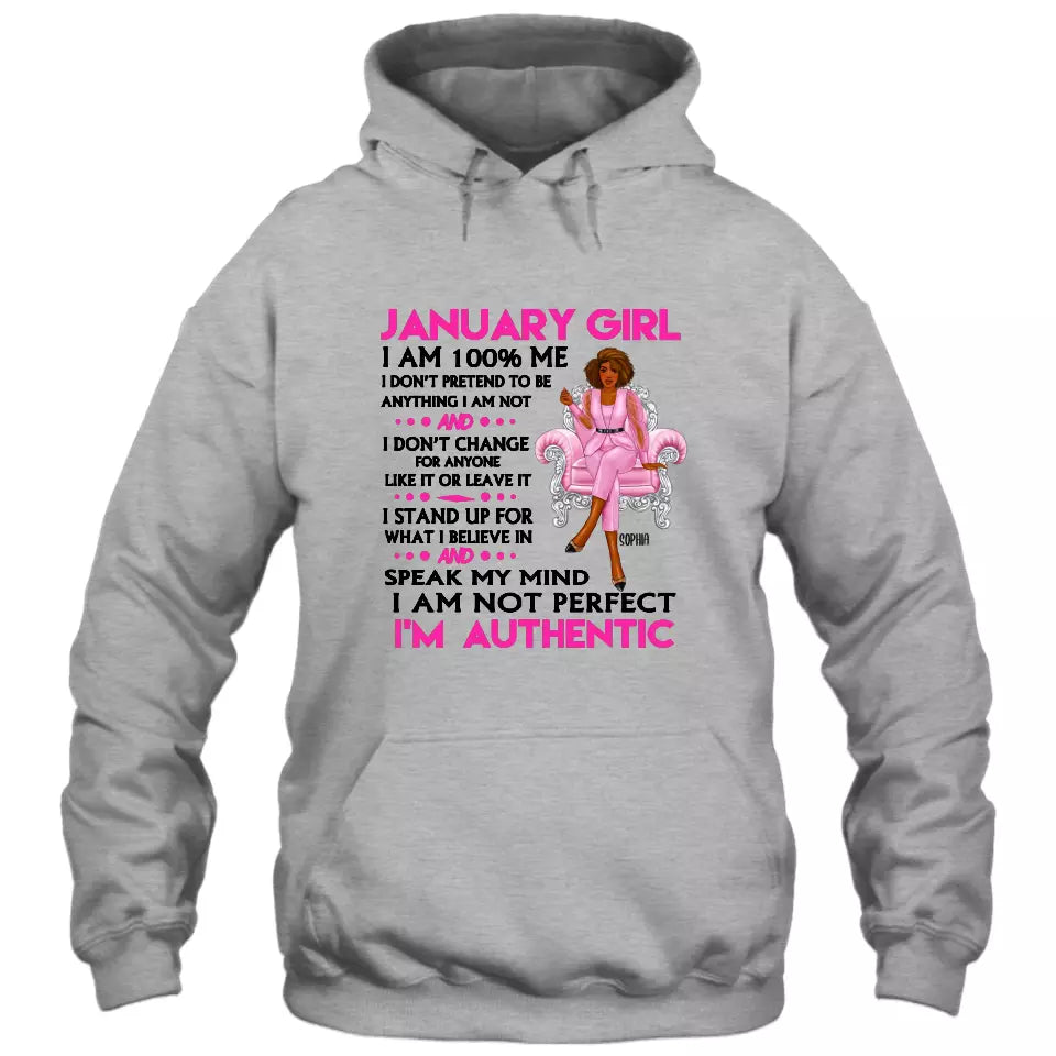 (20% OFF) - Personalized 12 Birthday Month - I'm Authentic - Personalized T-Shirt and Hoodie - Gift For Birthday