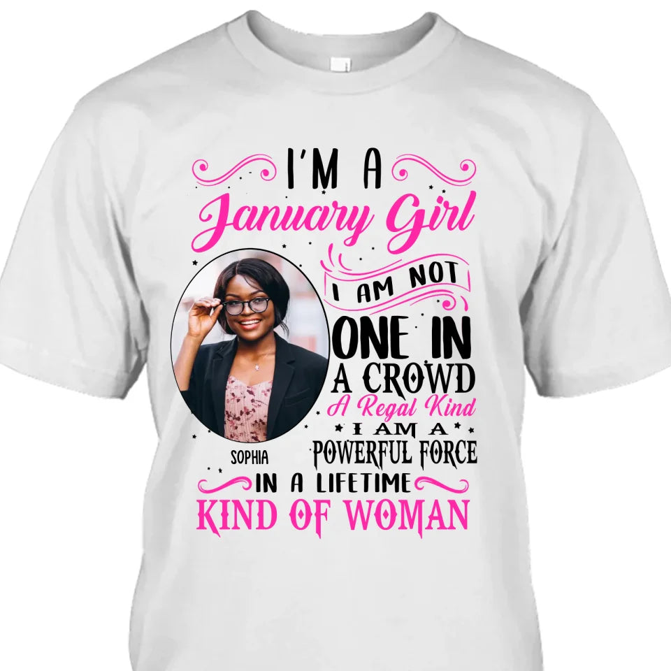 (20% OFF) - Custom Photo, 12 Birth Month Girl - Not One In A Crown - Gift For Birthday