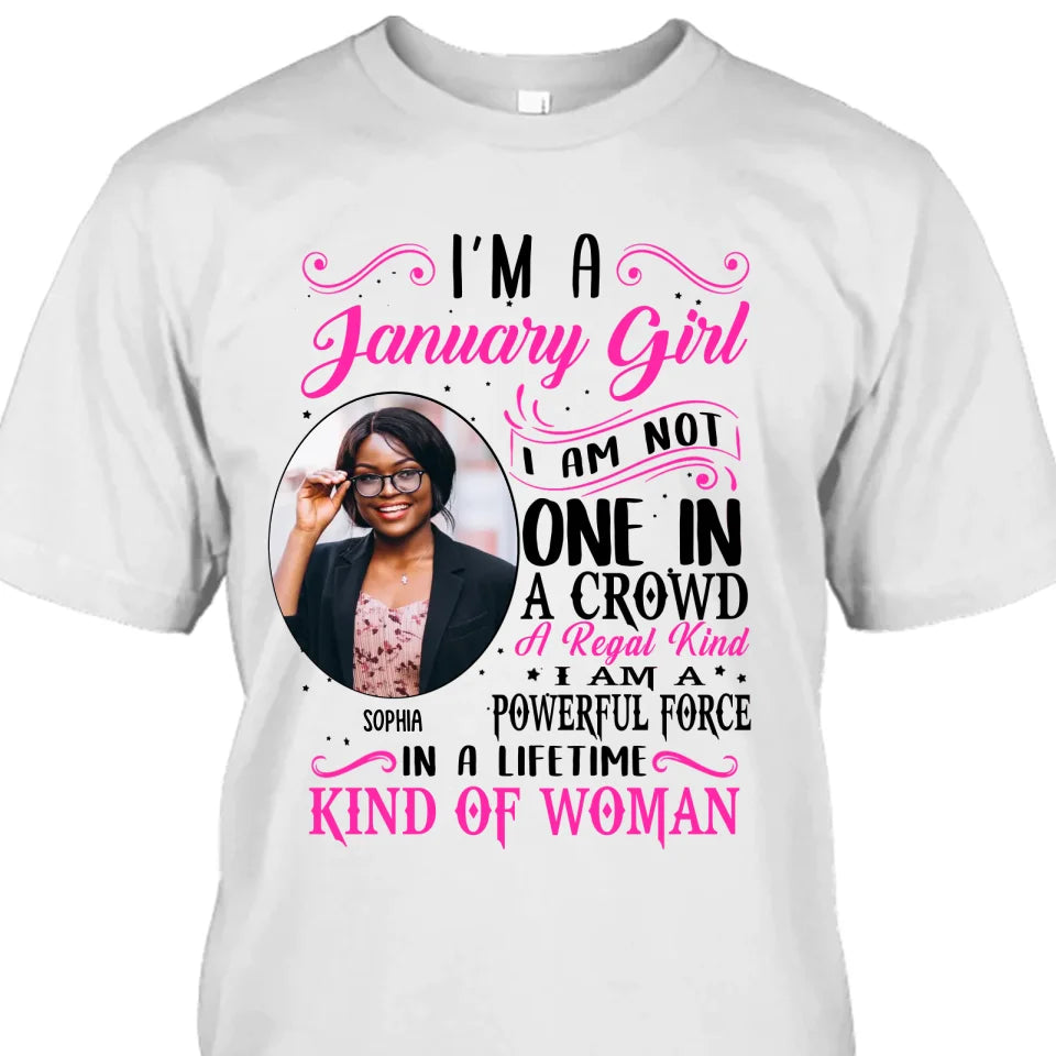 (20% OFF) - Custom Photo, 12 Birth Month Girl - Not One In A Crown - Gift For Birthday