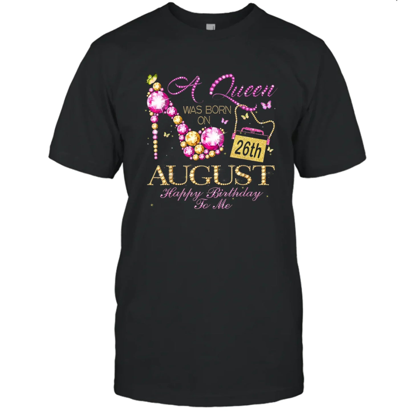 (30% OFF) - Custom 12 Birth Month - Queen Was Born - Personalized Dark Color T-Shirt and Hoodie - Gift For Birthday, Christmas