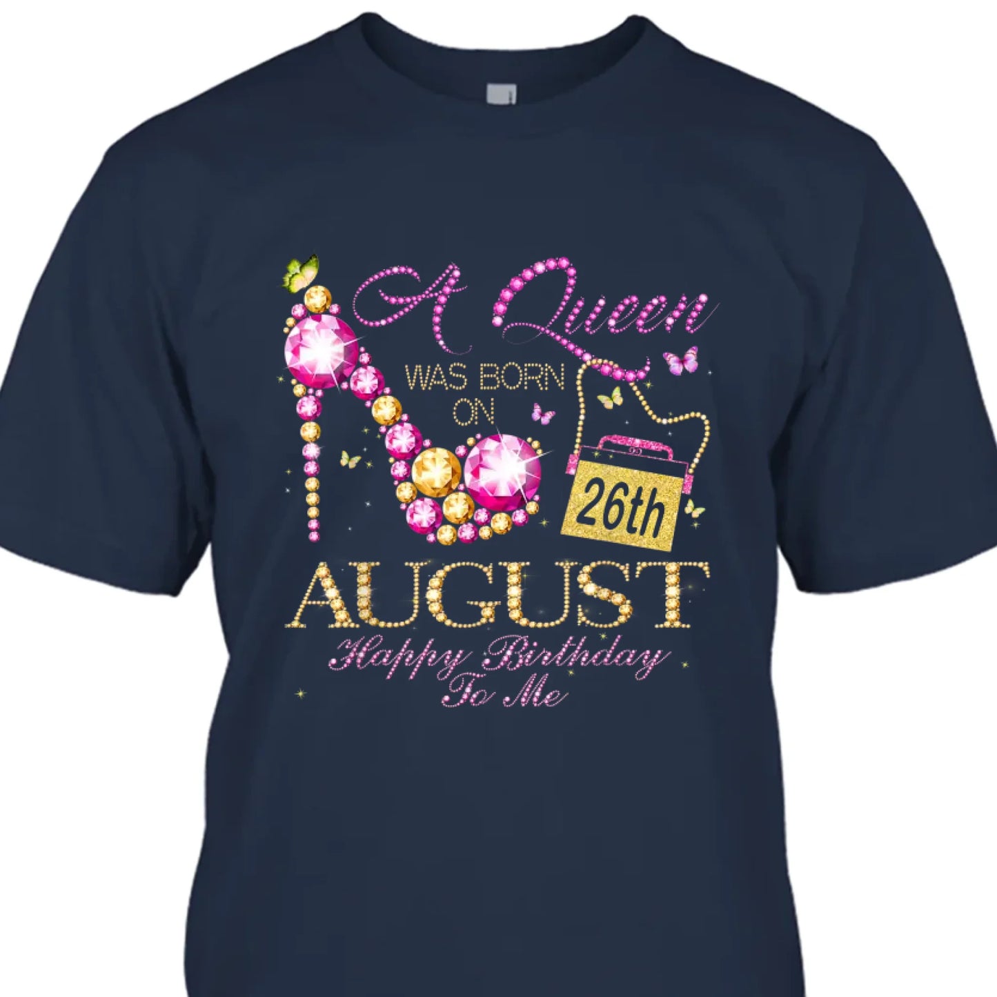(30% OFF) - Custom 12 Birth Month - Queen Was Born - Personalized Dark Color T-Shirt and Hoodie - Gift For Birthday, Christmas