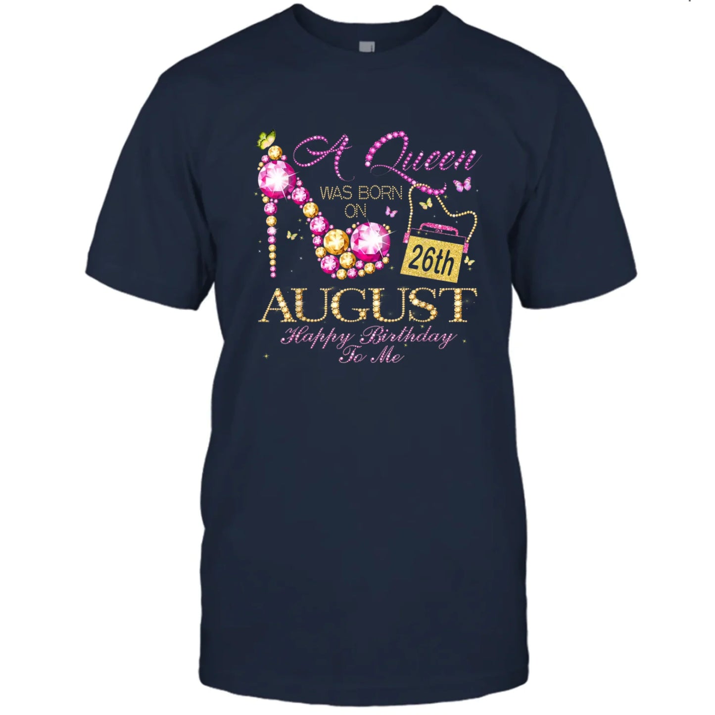 (30% OFF) - Custom 12 Birth Month - Queen Was Born - Personalized Dark Color T-Shirt and Hoodie - Gift For Birthday, Christmas