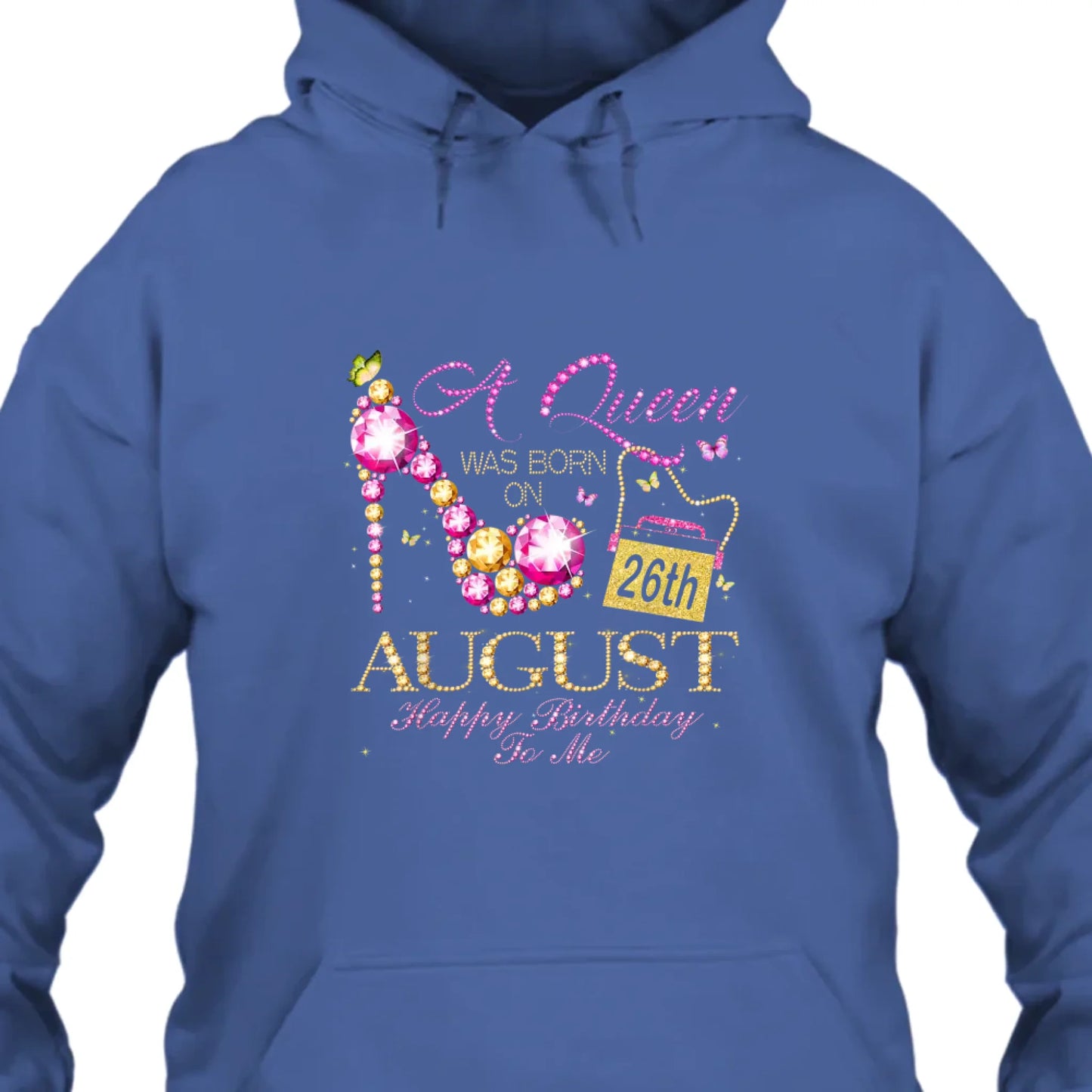 (30% OFF) - Custom 12 Birth Month - Queen Was Born - Personalized Dark Color T-Shirt and Hoodie - Gift For Birthday, Christmas