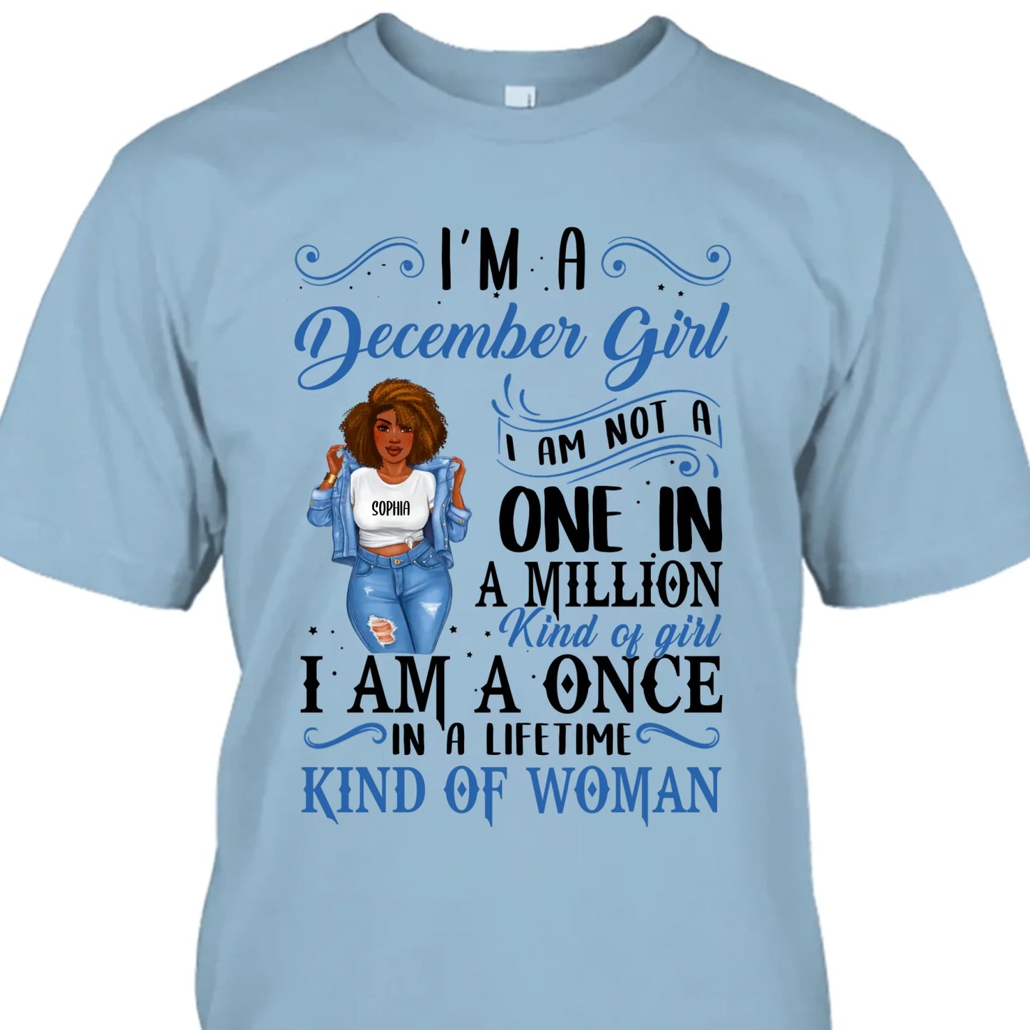 (30% OFF) - Personalized 12 Birth Month Girl - I Am A Once - T-Shirt and Hoodie - Funny Gift For Birthday