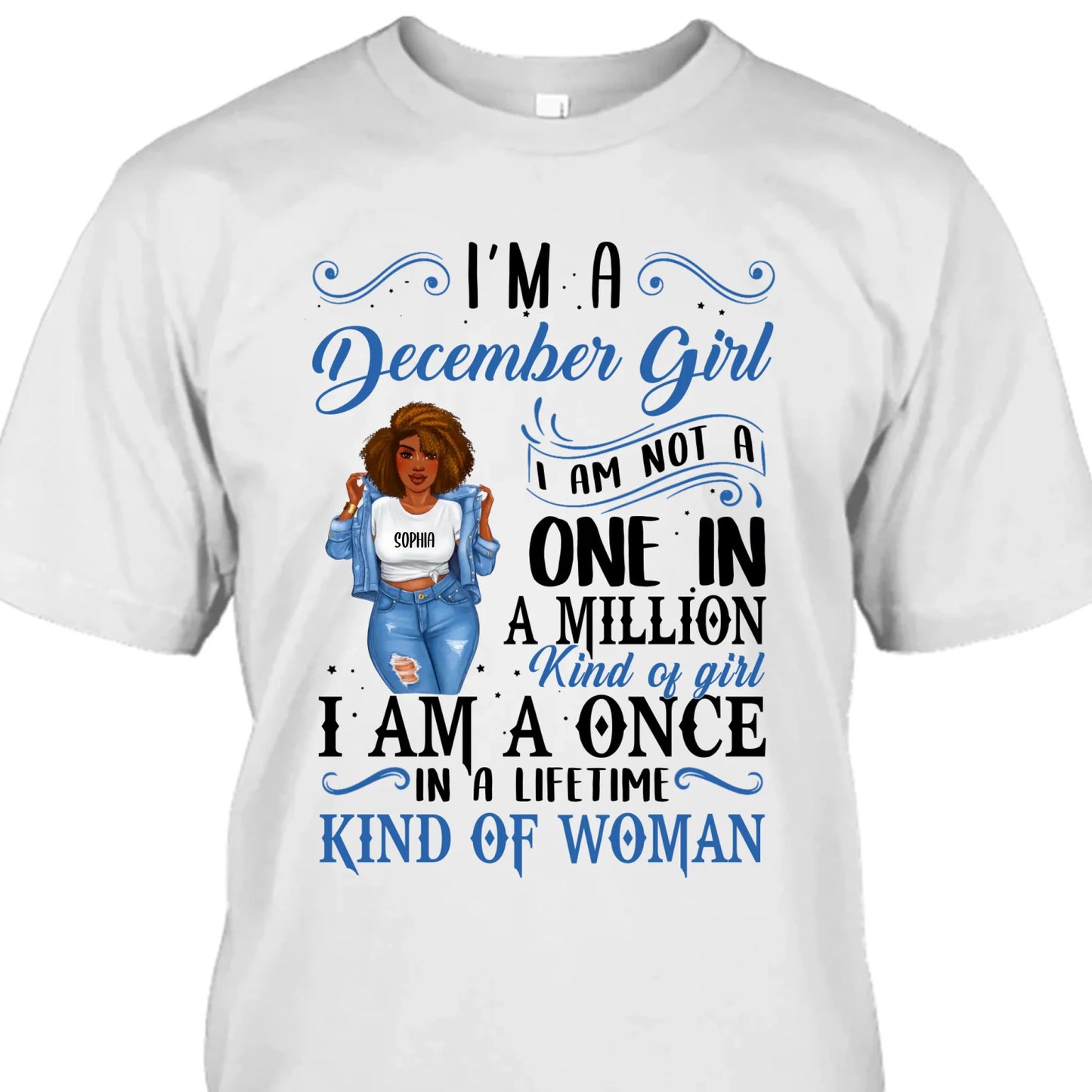 (30% OFF) - Personalized 12 Birth Month Girl - I Am A Once - T-Shirt and Hoodie - Funny Gift For Birthday
