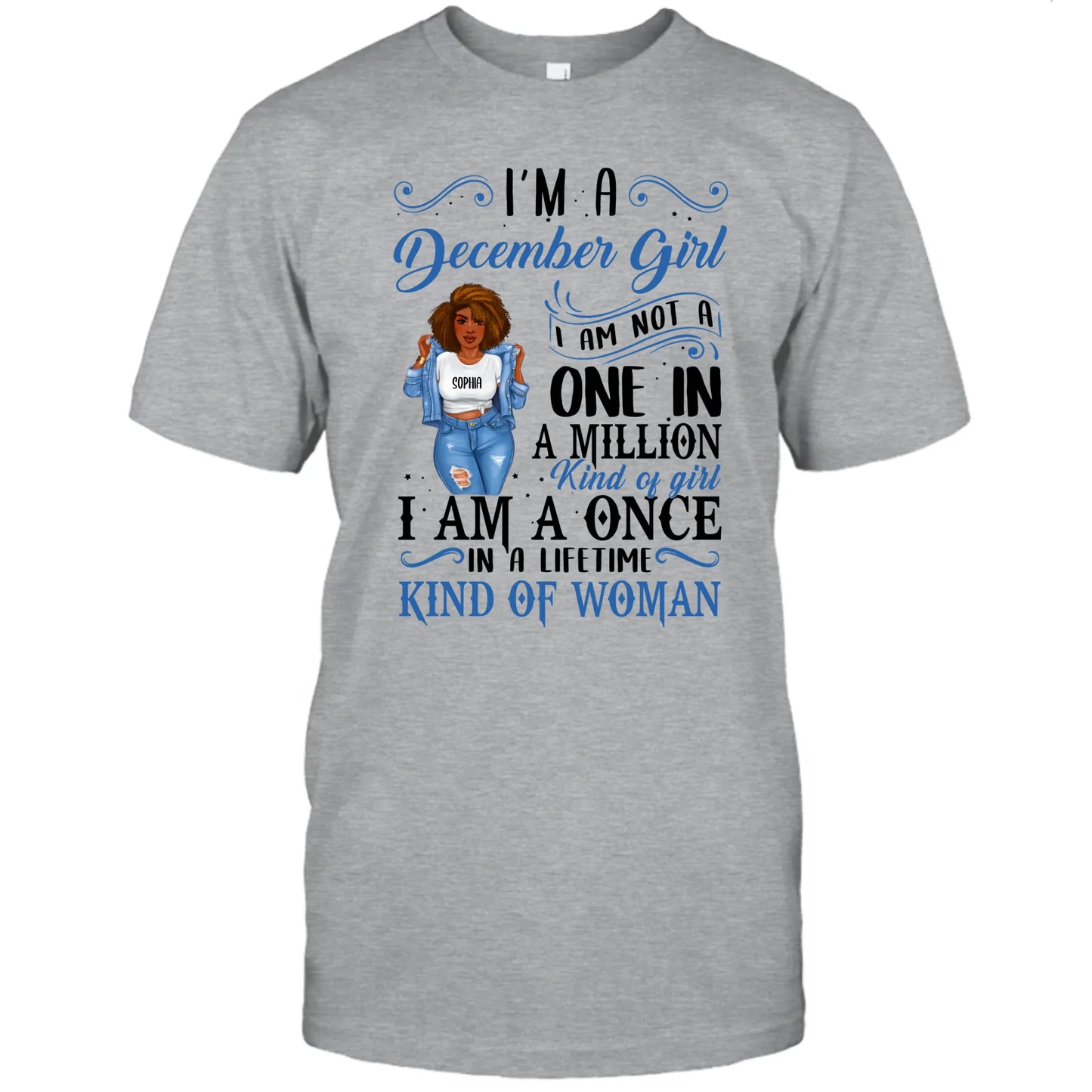 (30% OFF) - Personalized 12 Birth Month Girl - I Am A Once - T-Shirt and Hoodie - Funny Gift For Birthday