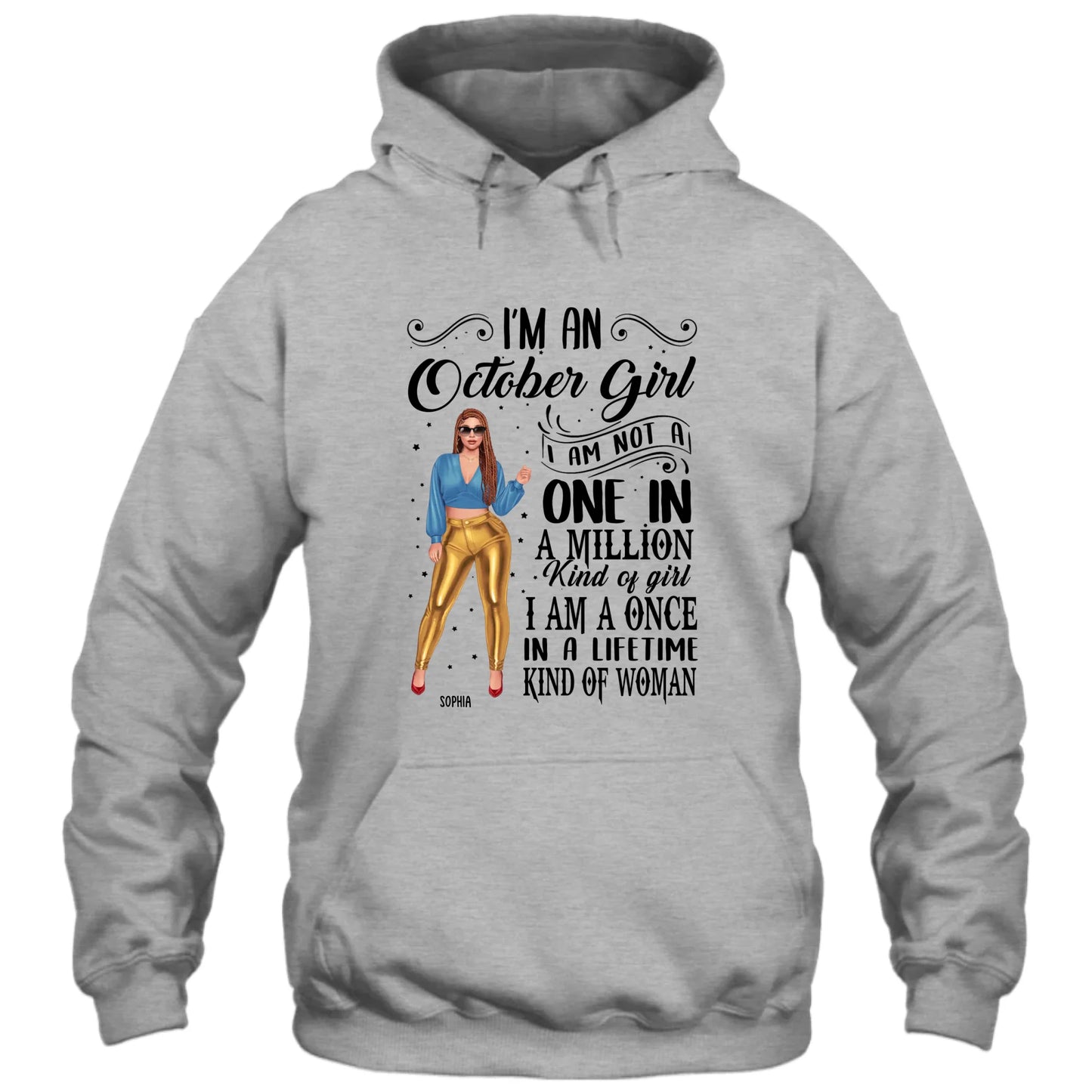 (30% OFF) - Fashion Girl - Personalized 12 Birth Month Girl - I Am A Once - Custom Shirt - Gift For Birthday