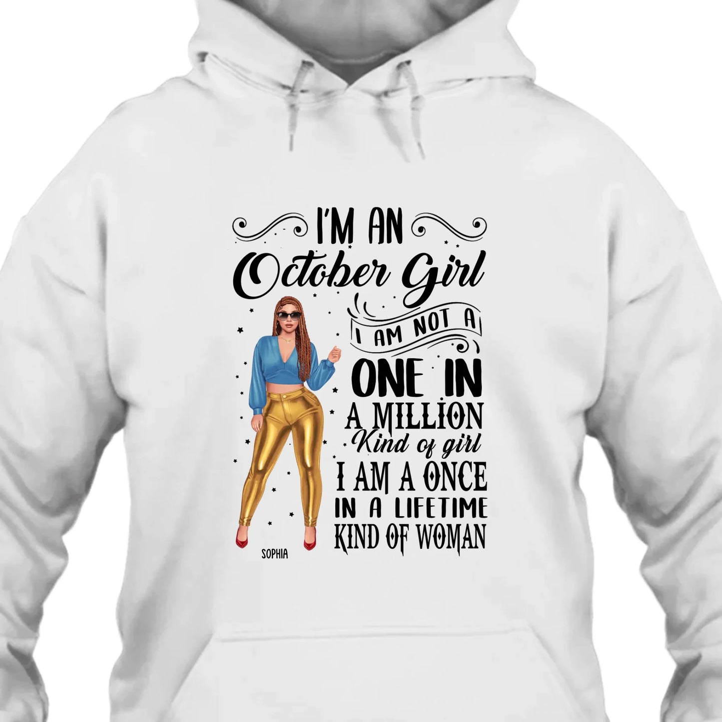 (30% OFF) - Fashion Girl - Personalized 12 Birth Month Girl - I Am A Once - Custom Shirt - Gift For Birthday