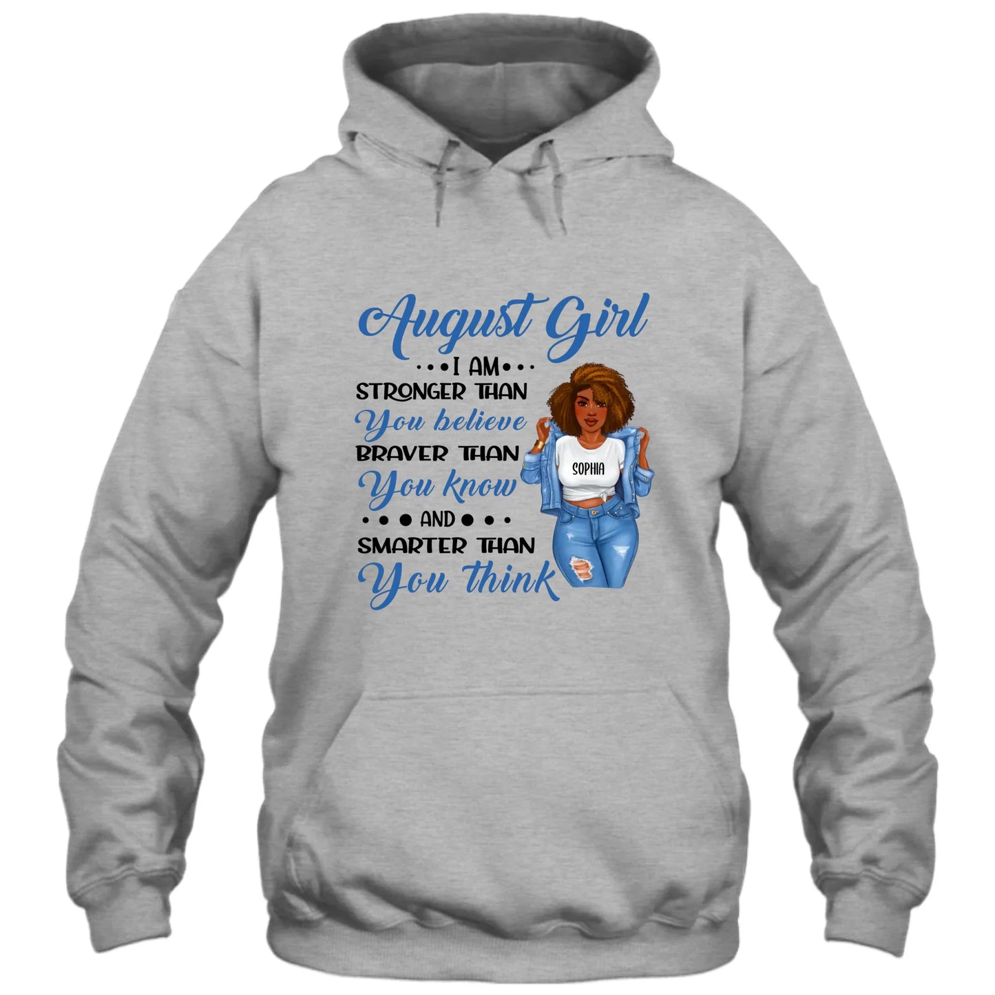 (30% OFF) Personalized 12 Birth Month Girl - Stronger Than You Believe - T-Shirt and Hoodie - Funny Gift For Birthday