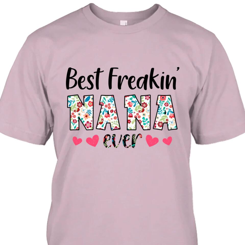 Personalized Best Grandma Ever - Custom Grandma Nickname T-Shirt and Hoodie - Gift for Mother's Day, Christmas