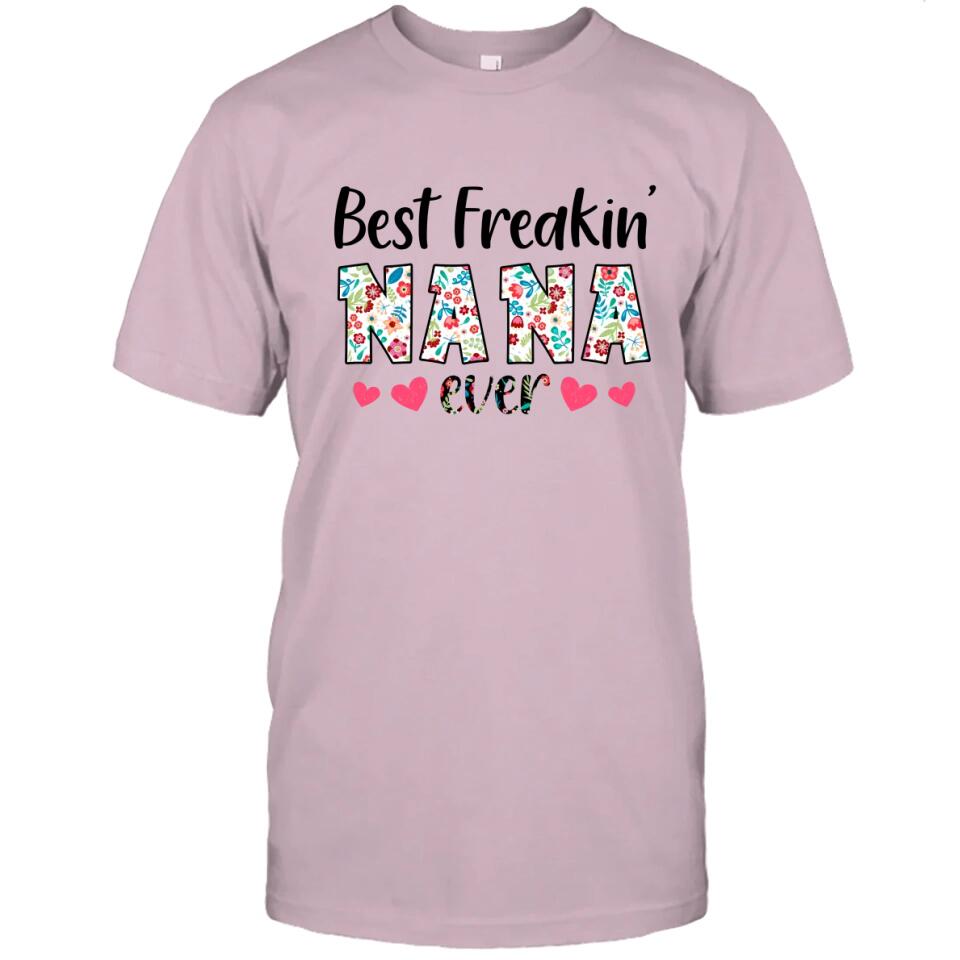 Personalized Best Grandma Ever - Custom Grandma Nickname T-Shirt and Hoodie - Gift for Mother's Day, Christmas