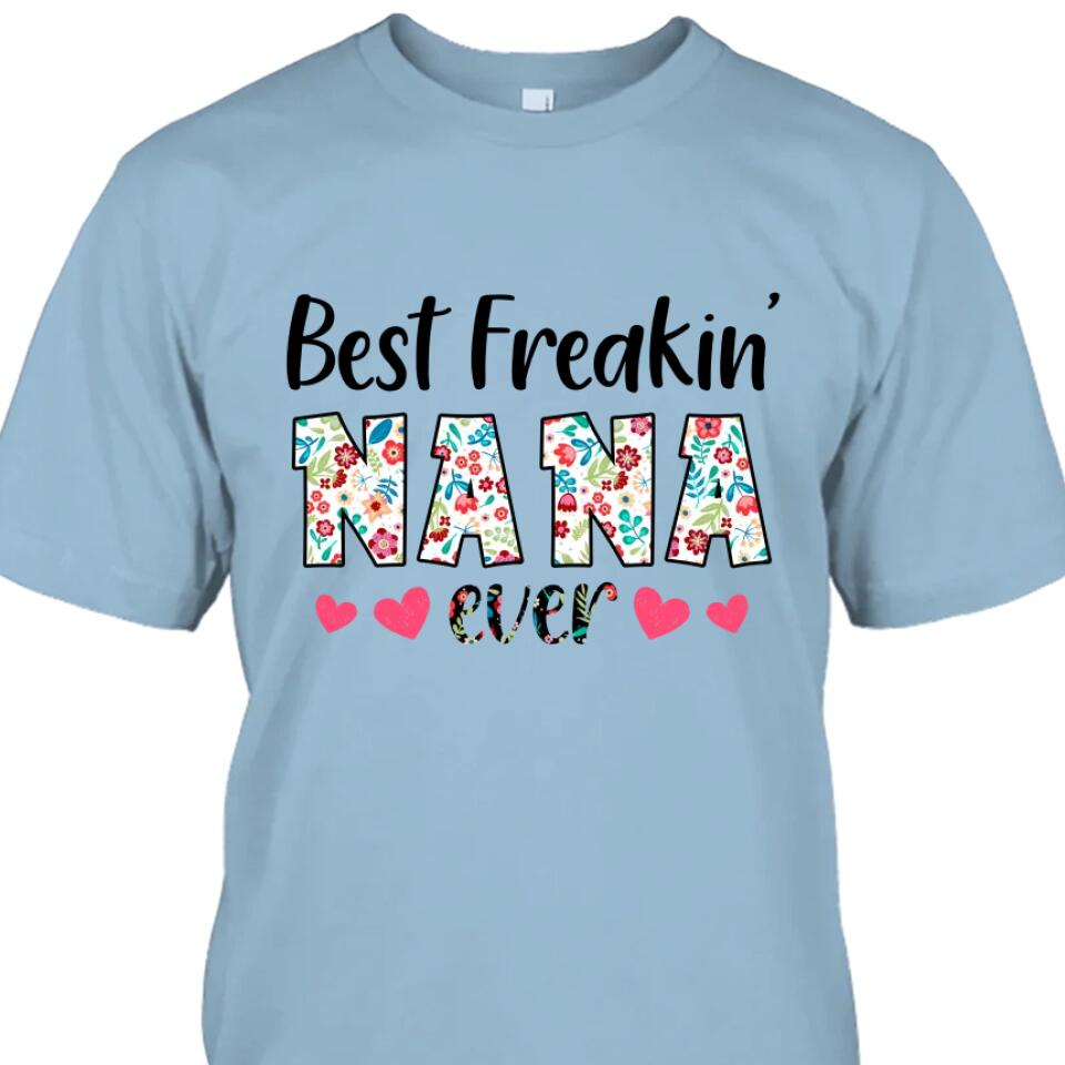 Personalized Best Grandma Ever - Custom Grandma Nickname T-Shirt and Hoodie - Gift for Mother's Day, Christmas