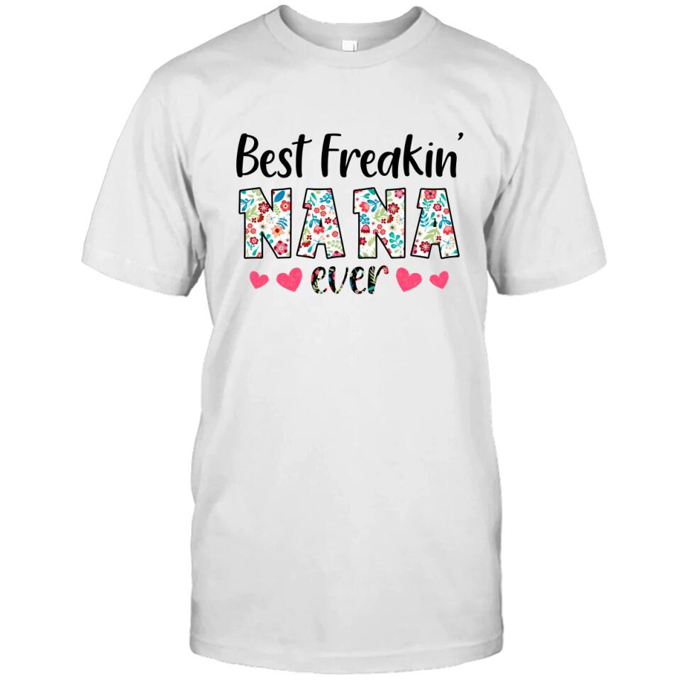 Personalized Best Grandma Ever - Custom Grandma Nickname T-Shirt and Hoodie - Gift for Mother's Day, Christmas