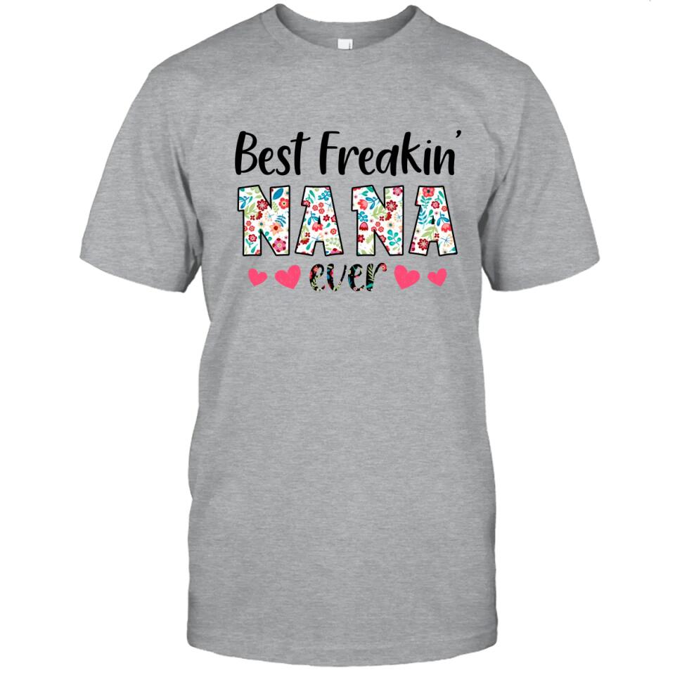 Personalized Best Grandma Ever - Custom Grandma Nickname T-Shirt and Hoodie - Gift for Mother's Day, Christmas