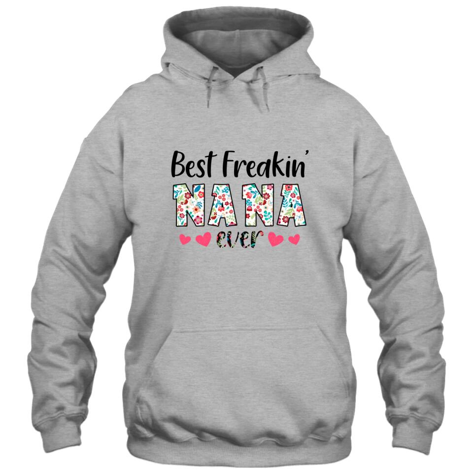 Personalized Best Grandma Ever - Custom Grandma Nickname T-Shirt and Hoodie - Gift for Mother's Day, Christmas