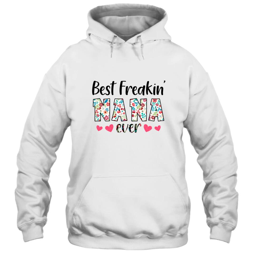 Personalized Best Grandma Ever - Custom Grandma Nickname T-Shirt and Hoodie - Gift for Mother's Day, Christmas