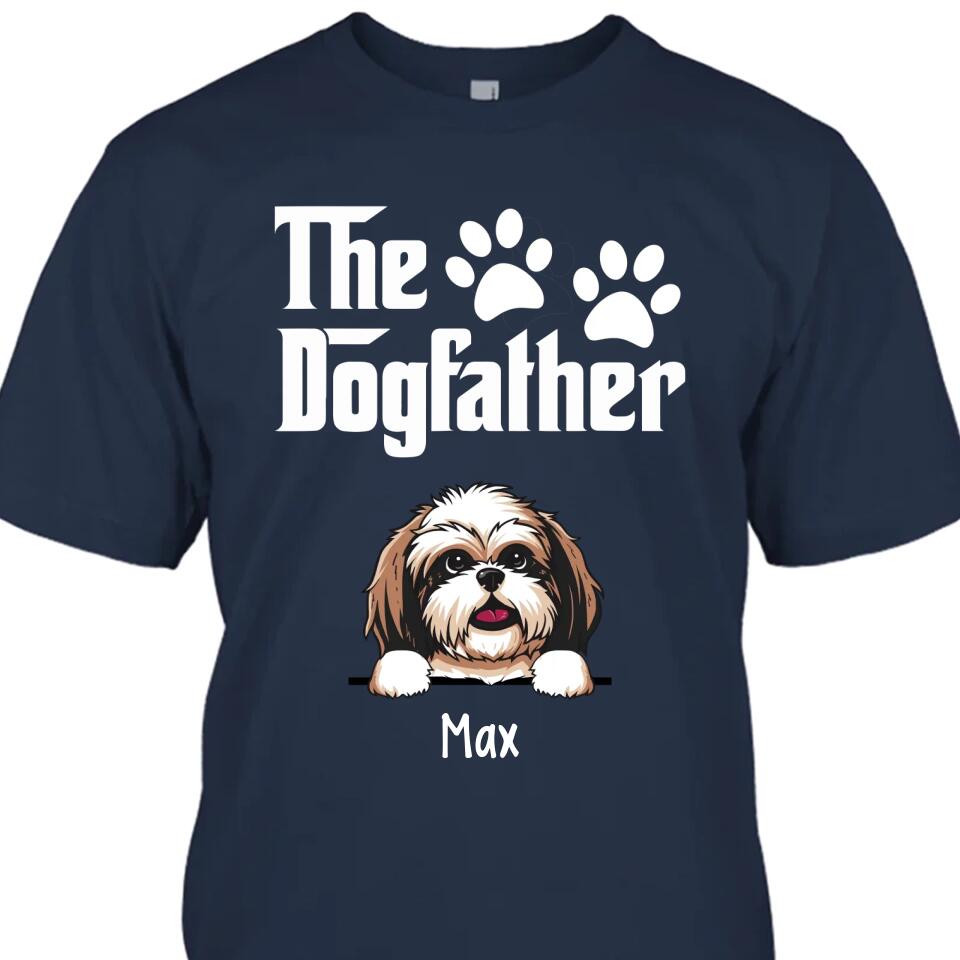 The Dogfather - Personalized T-Shirt and Hoodie - Custom Gift for Dog Lovers - Father's Day, Christmas Gift