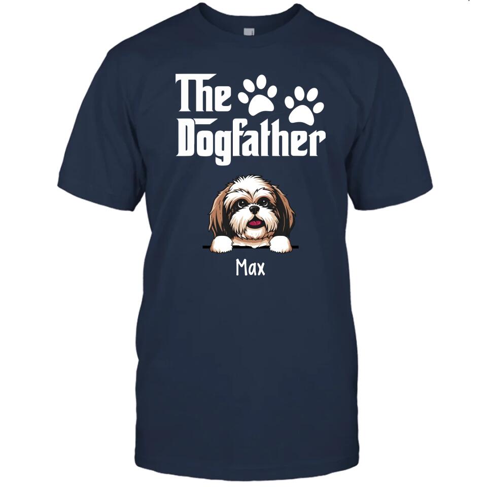 The Dogfather - Personalized T-Shirt and Hoodie - Custom Gift for Dog Lovers - Father's Day, Christmas Gift