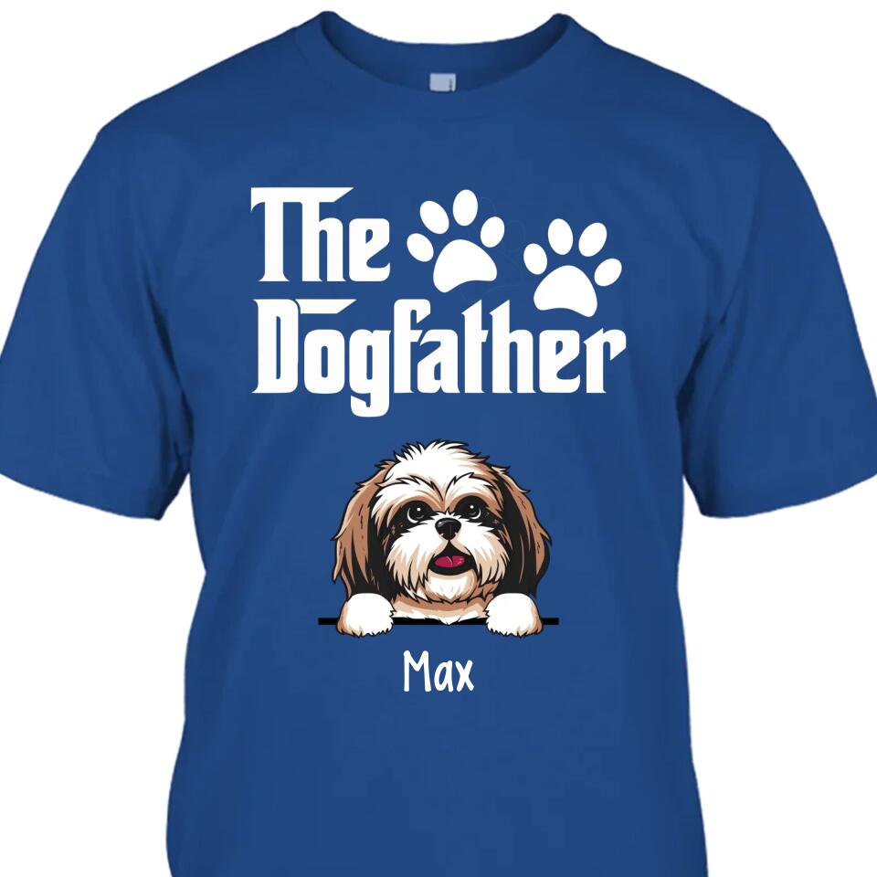 The Dogfather - Personalized T-Shirt and Hoodie - Custom Gift for Dog Lovers - Father's Day, Christmas Gift