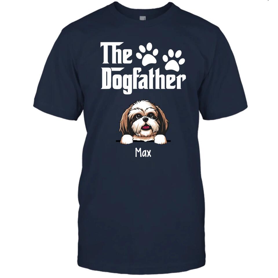 The Dogfather - Personalized T-Shirt and Hoodie - Custom Gift for Dog Lovers - Father's Day, Christmas Gift