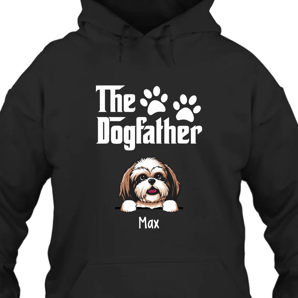 The Dogfather - Personalized T-Shirt and Hoodie - Custom Gift for Dog Lovers - Father's Day, Christmas Gift