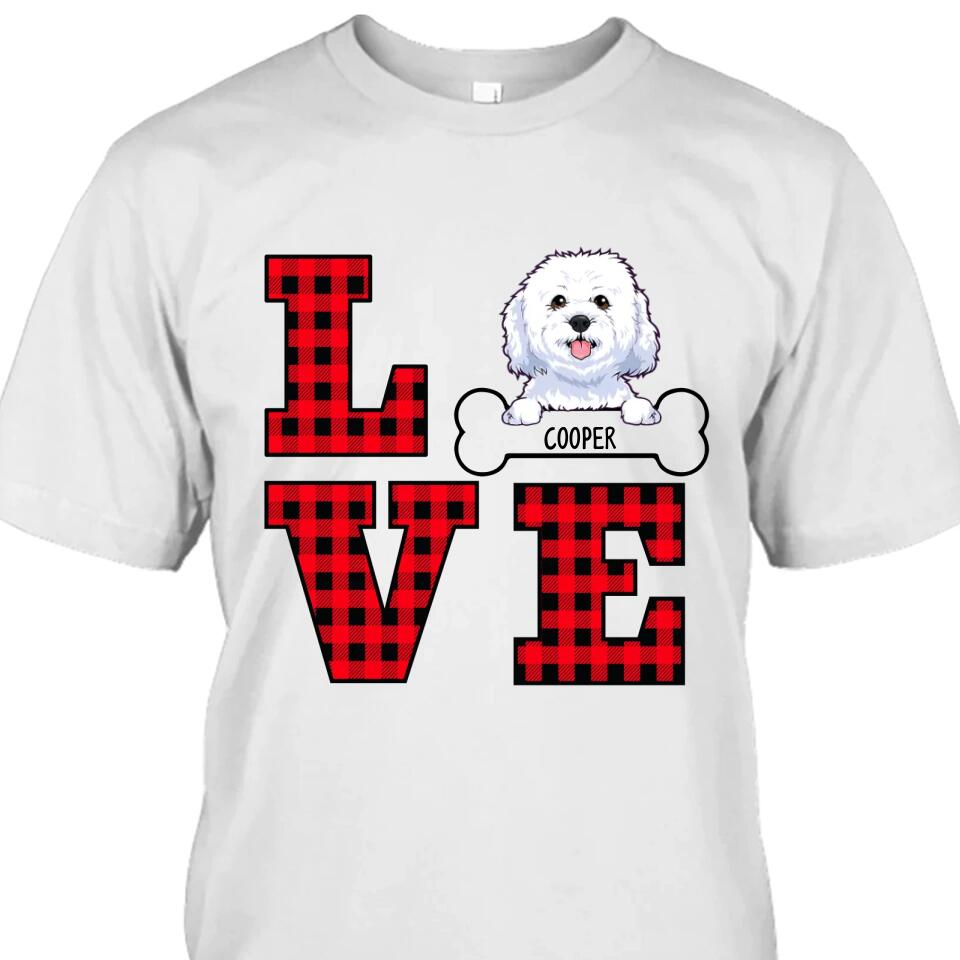 Love Dog - Personalized Dog Breeds T-Shirt and Hoodie - Gift for Dog Lovers - Mother's Day, Father's Day, Christmas Gifts