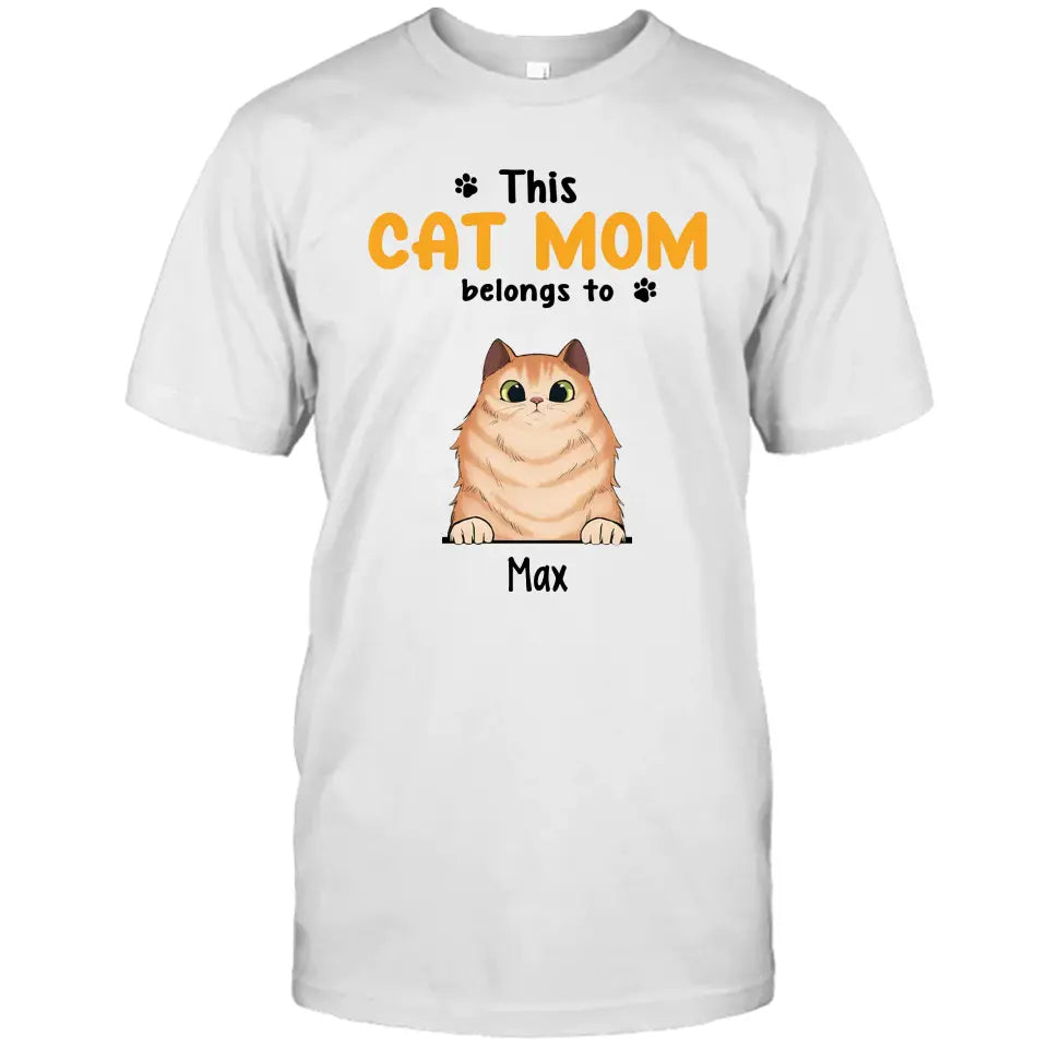 This Cat Mom Belong To - Personalized Cat Breed T-Shirt and Hoodie - Custom Gift for Cat Lovers - Mother's Day, Christmas Gift