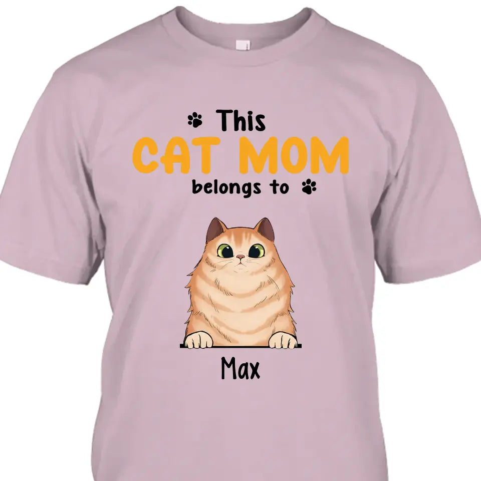 This Cat Mom Belong To - Personalized Cat Breed T-Shirt and Hoodie - Custom Gift for Cat Lovers - Mother's Day, Christmas Gift