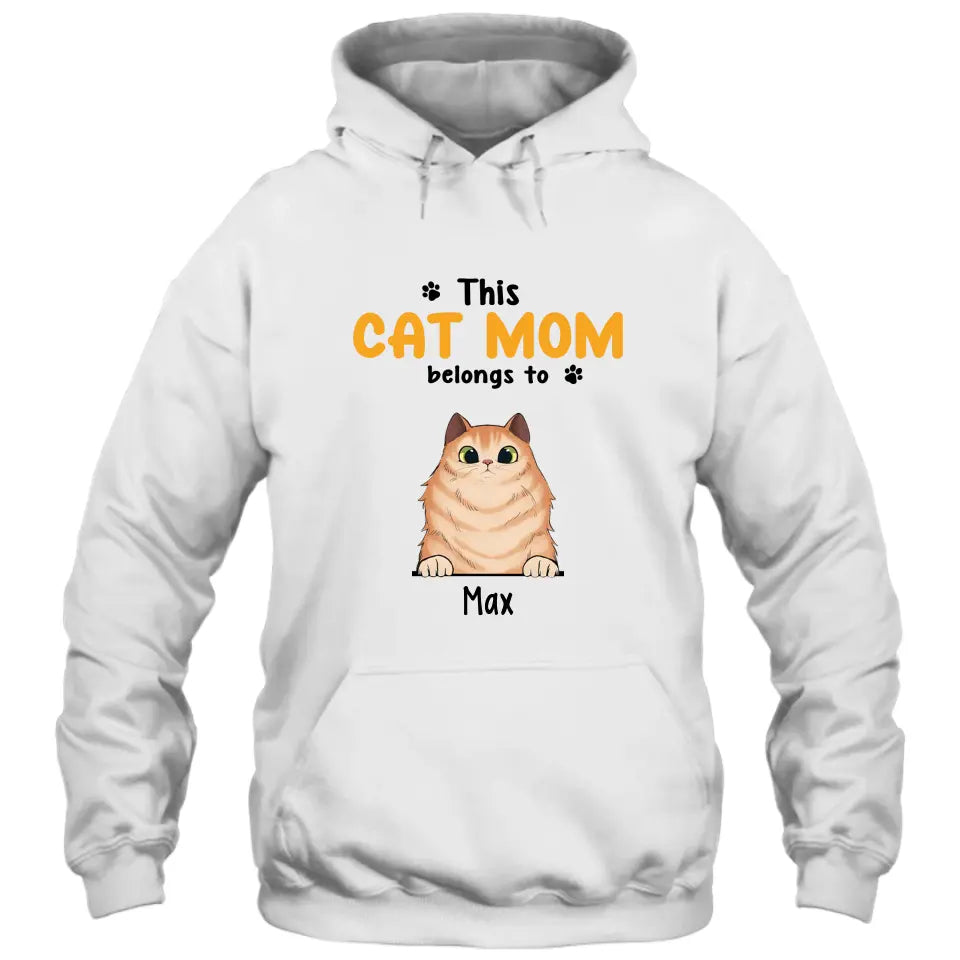 This Cat Mom Belong To - Personalized Cat Breed T-Shirt and Hoodie - Custom Gift for Cat Lovers - Mother's Day, Christmas Gift