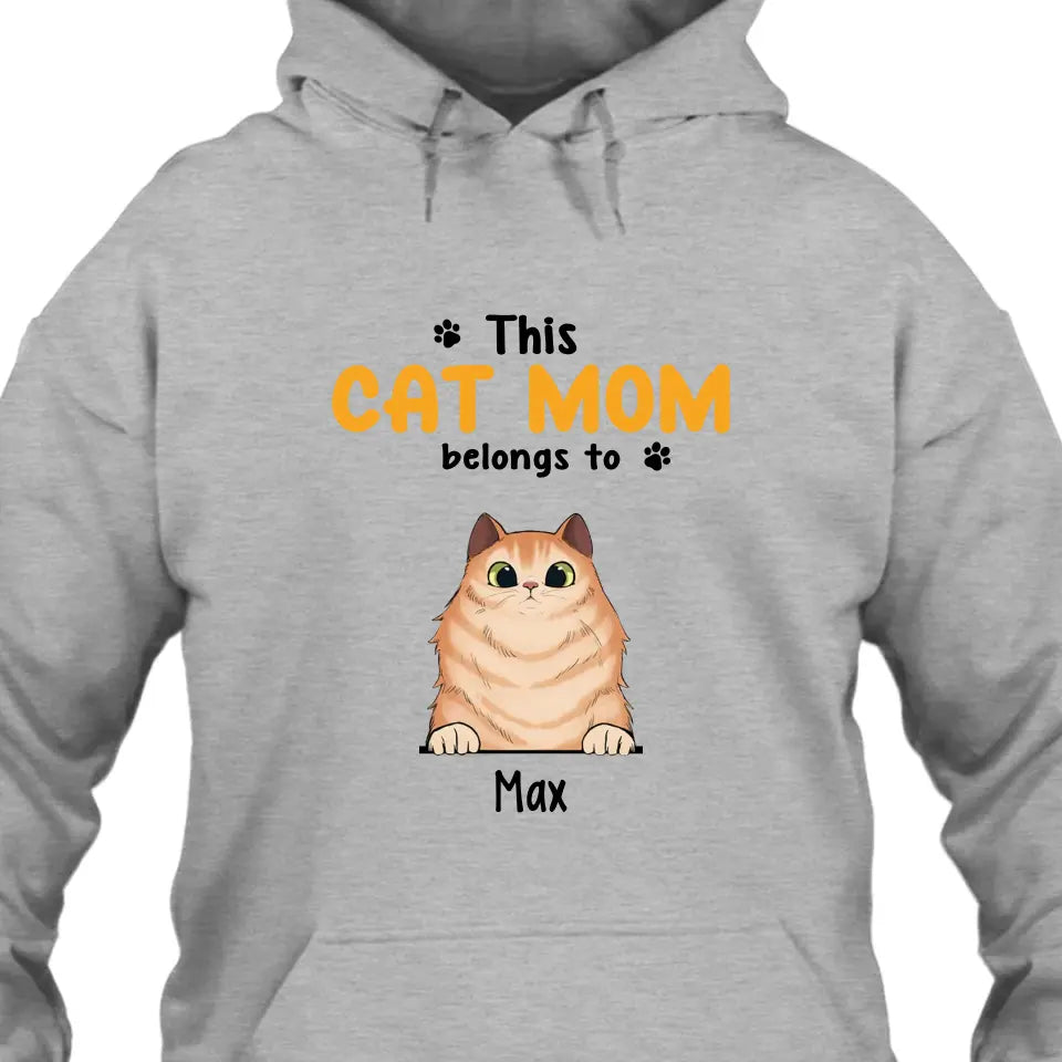 This Cat Mom Belong To - Personalized Cat Breed T-Shirt and Hoodie - Custom Gift for Cat Lovers - Mother's Day, Christmas Gift