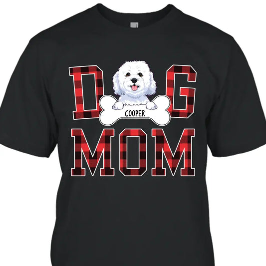 Dog Mom - Personalized T-Shirt and Hoodie - Custom Gift for Dog Lovers - Gift for Mother's Day, Christmas