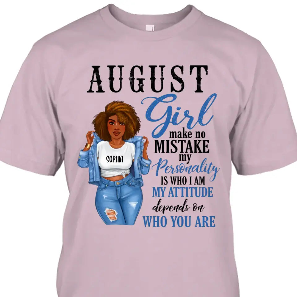 Personalized 12 Birth Month Girl - Make No Mistake - T-Shirt and Hoodie - Gift For Birthday