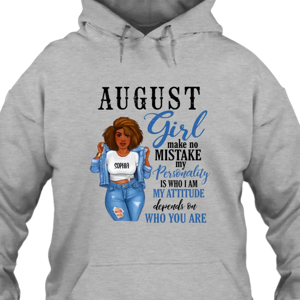 Personalized 12 Birth Month Girl - Make No Mistake - T-Shirt and Hoodie - Gift For Birthday