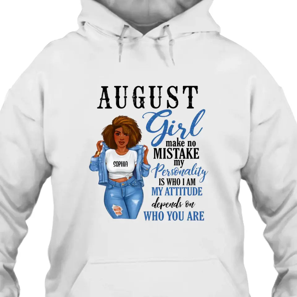 Personalized 12 Birth Month Girl - Make No Mistake - T-Shirt and Hoodie - Gift For Birthday