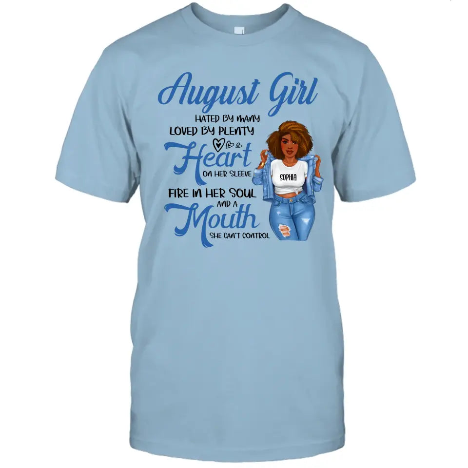 Personalized 12 Birth Month Girl - Hated By Many - T-Shirt and Hoodie - Gift For Birthday