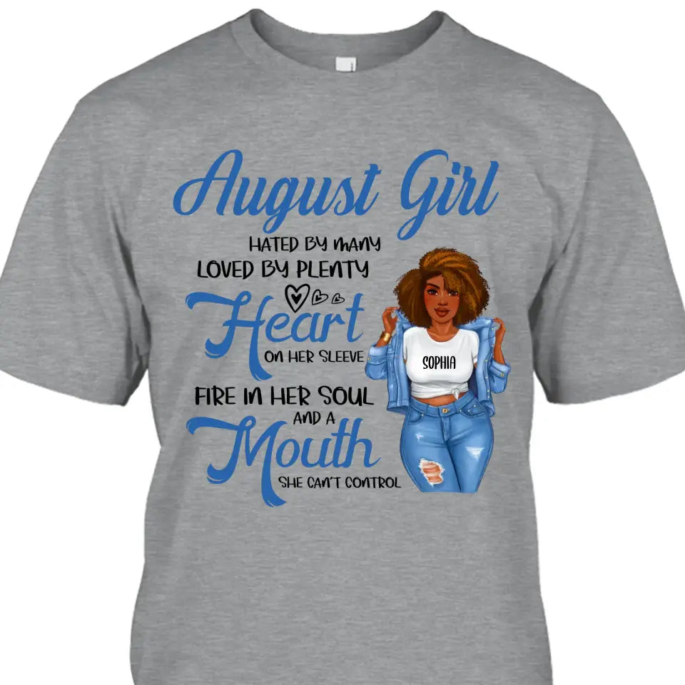 Personalized 12 Birth Month Girl - Hated By Many - T-Shirt and Hoodie - Gift For Birthday