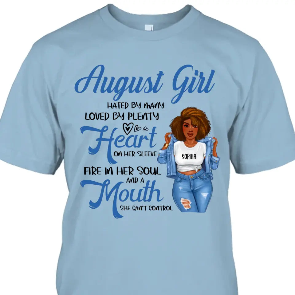 Personalized 12 Birth Month Girl - Hated By Many - T-Shirt and Hoodie - Gift For Birthday