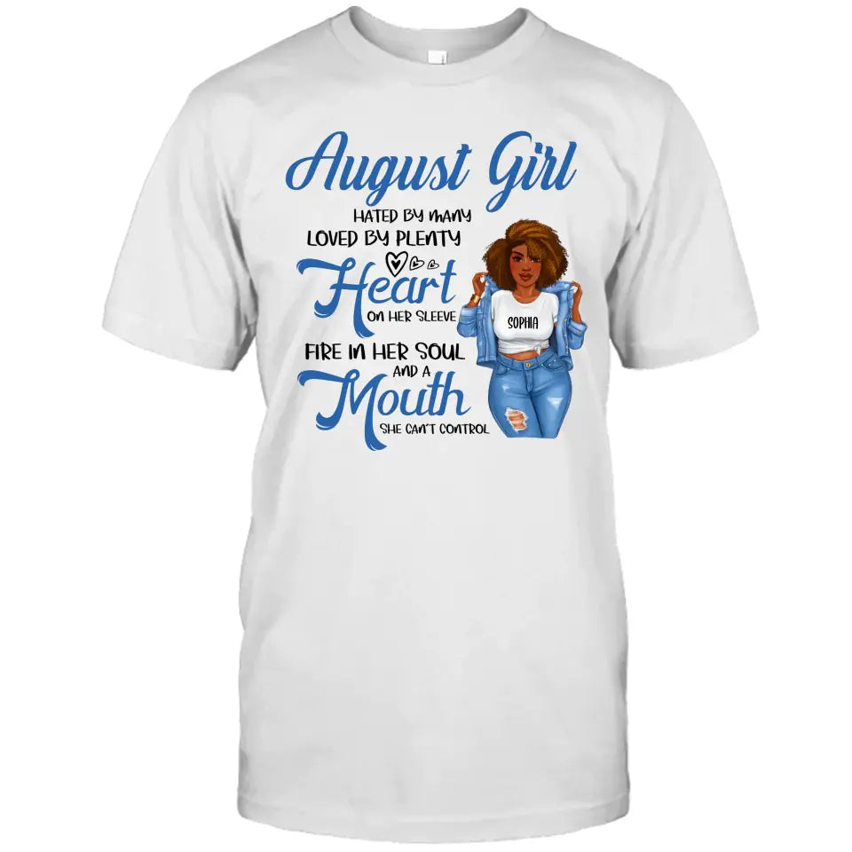 Personalized 12 Birth Month Girl - Hated By Many - T-Shirt and Hoodie - Gift For Birthday