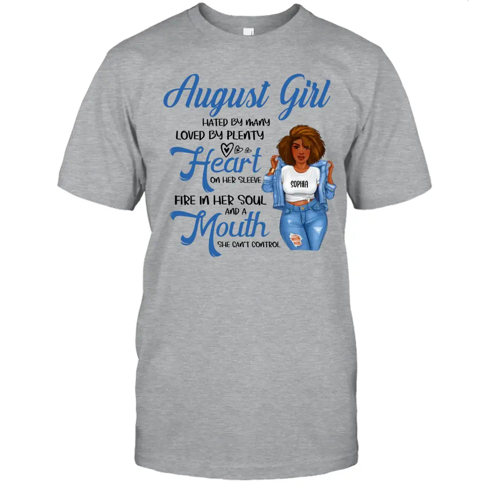 Personalized 12 Birth Month Girl - Hated By Many - T-Shirt and Hoodie - Gift For Birthday