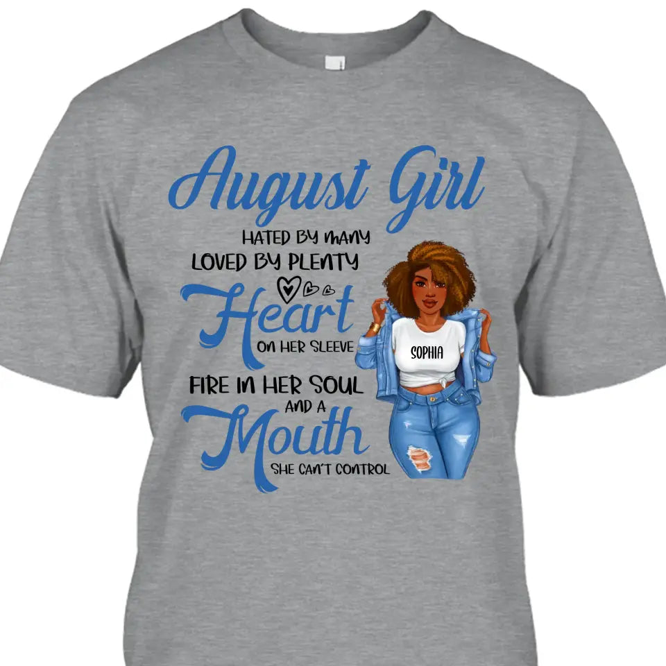 Personalized 12 Birth Month Girl - Hated By Many - T-Shirt and Hoodie - Gift For Birthday