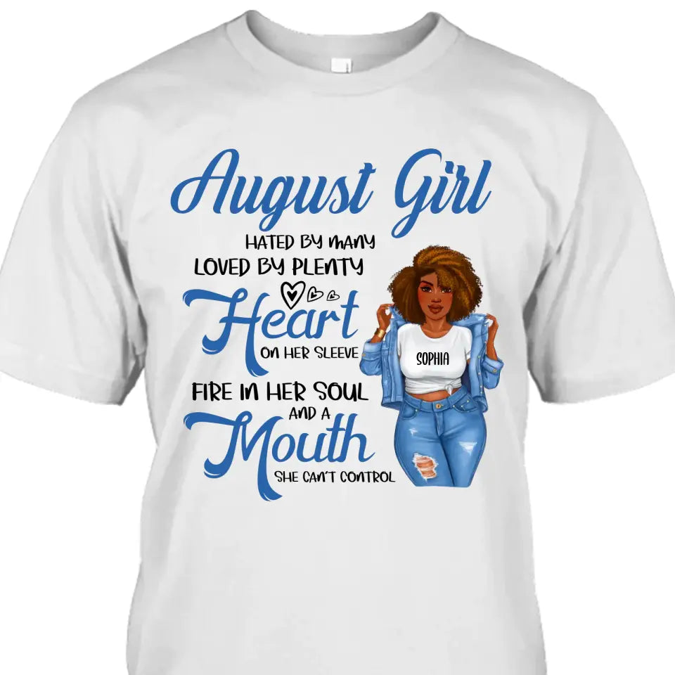 Personalized 12 Birth Month Girl - Hated By Many - T-Shirt and Hoodie - Gift For Birthday