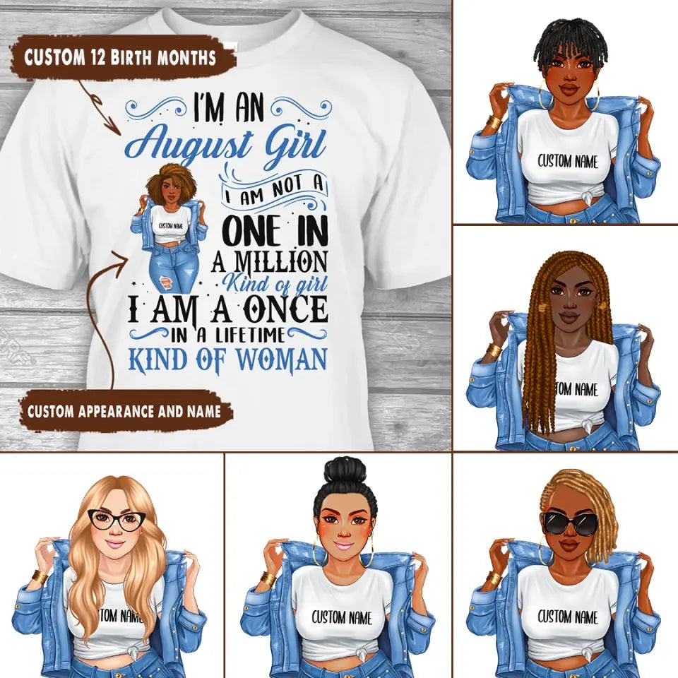 Personalized 12 Birth Month Girl - I Am A Once - T-Shirt and Hoodie - Funny Gift For Birthday